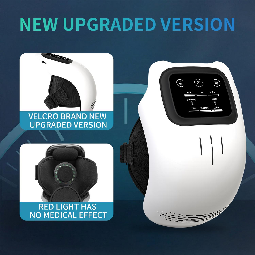 Knee Massager with Adjustable Heat and Vibration Settings, Infrared Heating for Everyday Comfort